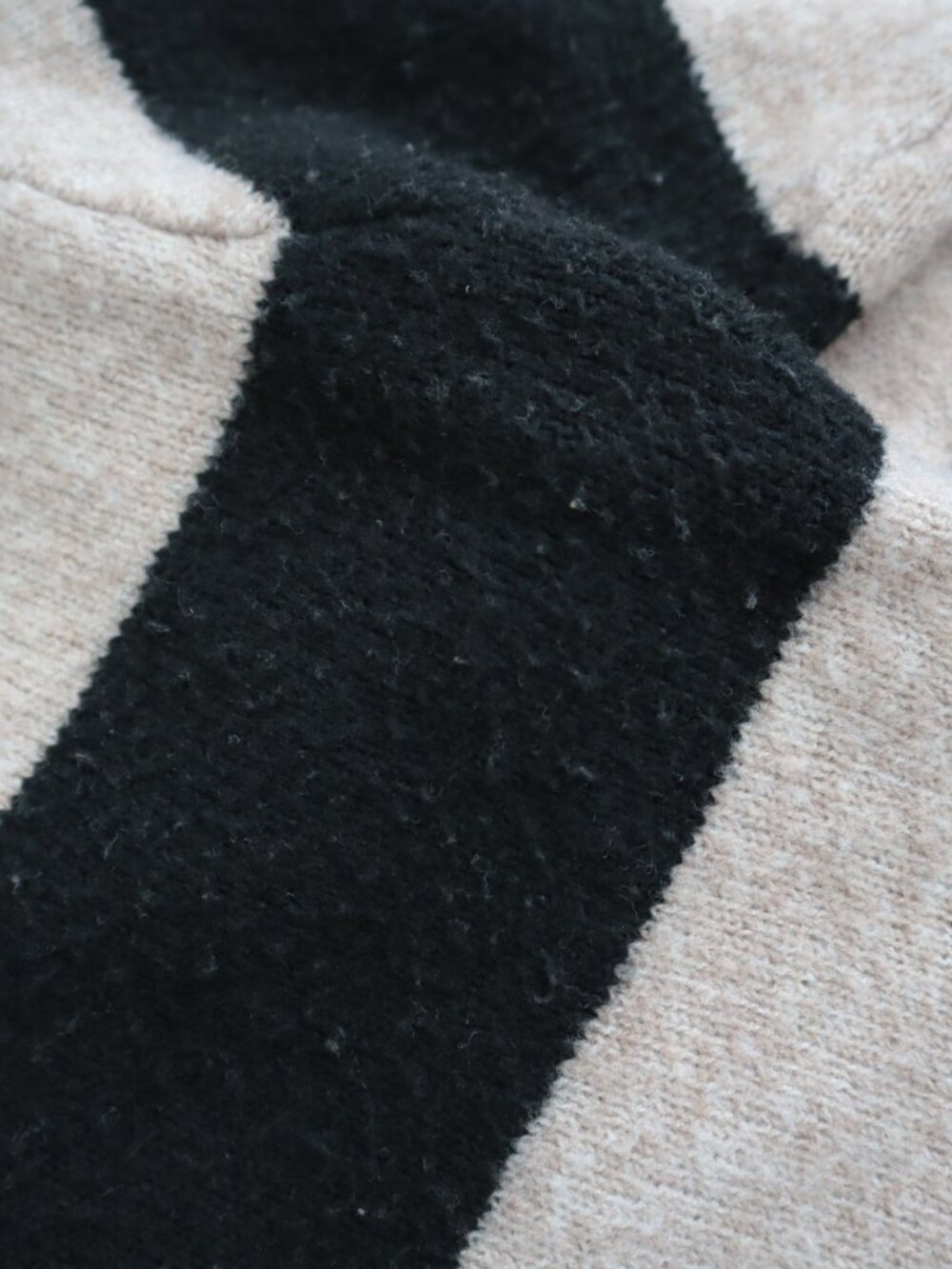 Universal Thread Collared 1/4 Button Striped Rugby Sweater | M - Picture 5 of 7